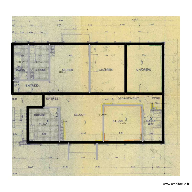CHATILLON. Plan de 0 pièce et 0 m2 CHATILLON. Plan de 0 pièce et 0 m2
