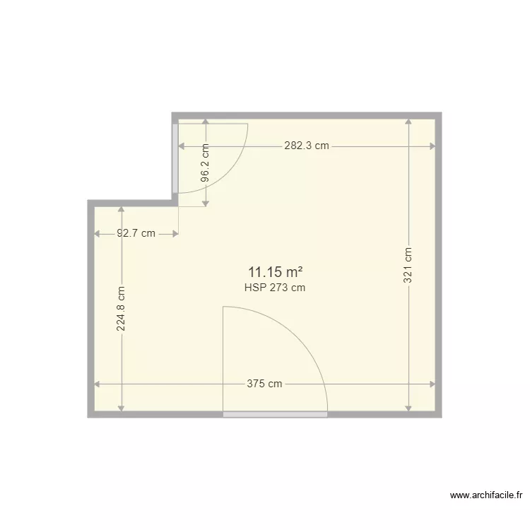COLOMBEAU. Plan de 1  et 11 m²