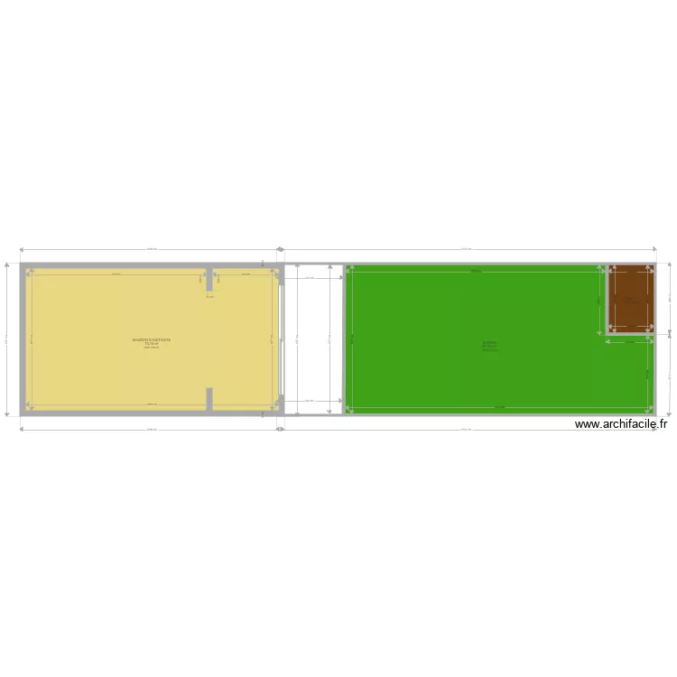 Mero Annexe 22. Plan de 3  et 168 m²