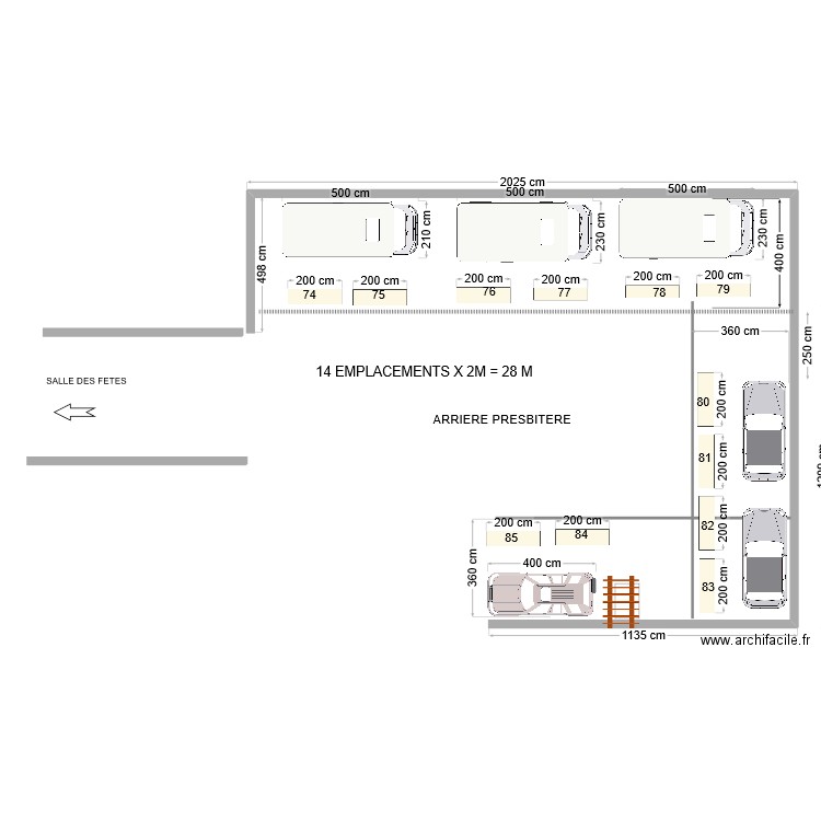 PLAN ARRIERE PRESBITERE. Plan de 0 pièce et 0 m2