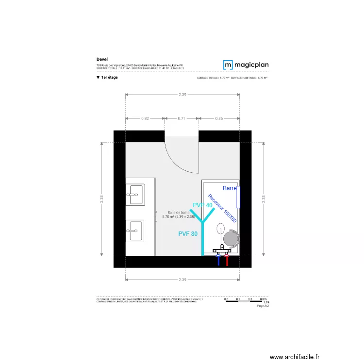 Plan Projet  Devel sans Panneaux. Plan de 