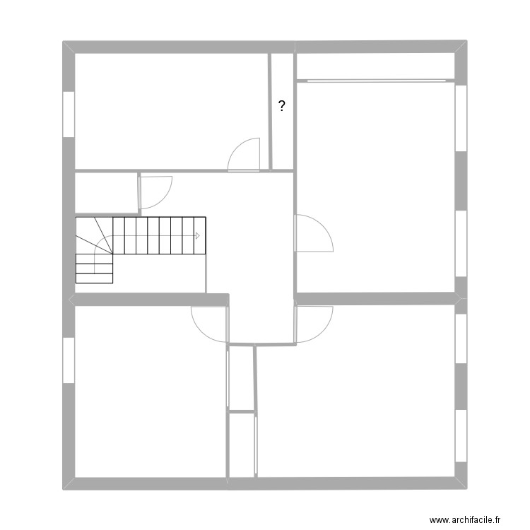 RIZZO 1er sans mesure. Plan de 4 pièces et 34 m2