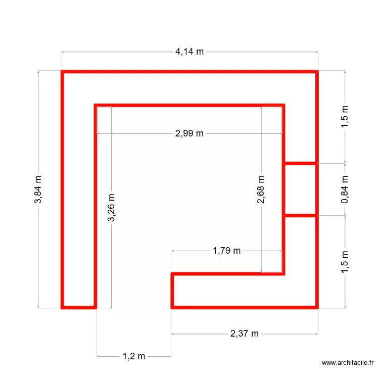 Accueil Rush. Plan de 3 Pièces et 6 m² Accueil Rush. Plan de 3 Pièces et 6 m²