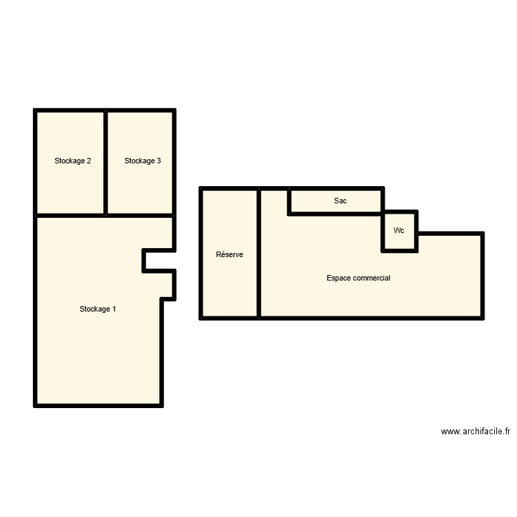 Minelian 4. Plan de 6 pièces et 56 m2