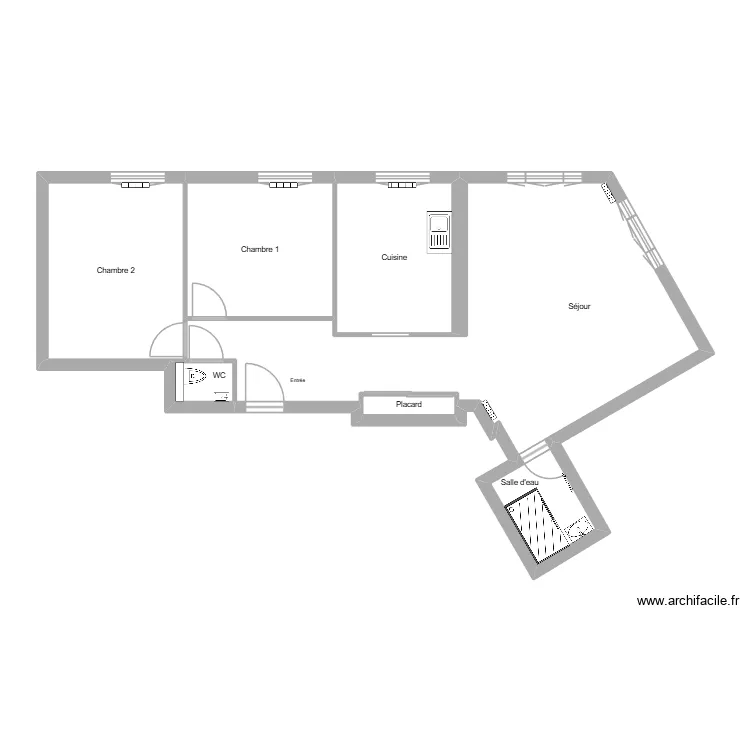 Baetz. Plan de 7  et 74 m²