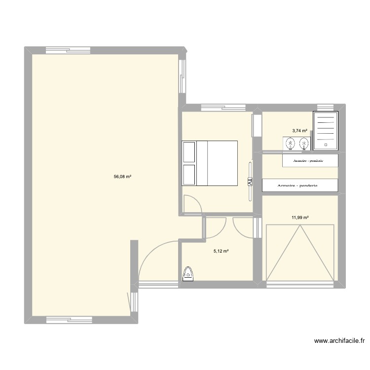 rez de chaussée square des chardonnerets. Plan de 0 pièce et 0 m2 rez de chaussée square des chardonnerets. Plan de 0 pièce et 0 m2