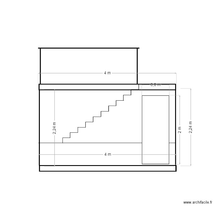 Façade EST. Plan de 0 pièce et 0 m2