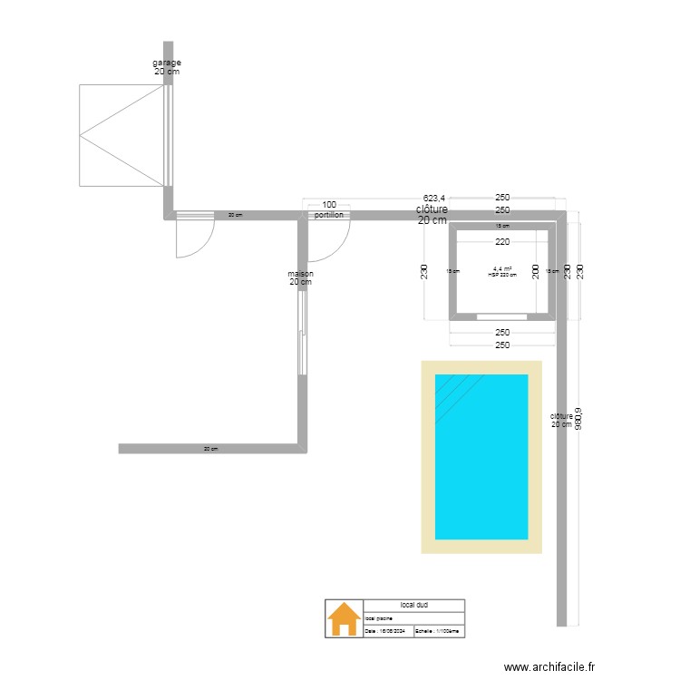 local dud. Plan de 0 pièce et 0 m2