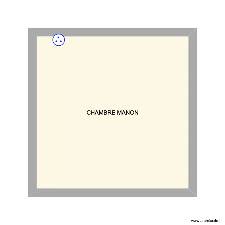 CHAMBRE MANON. Plan de 