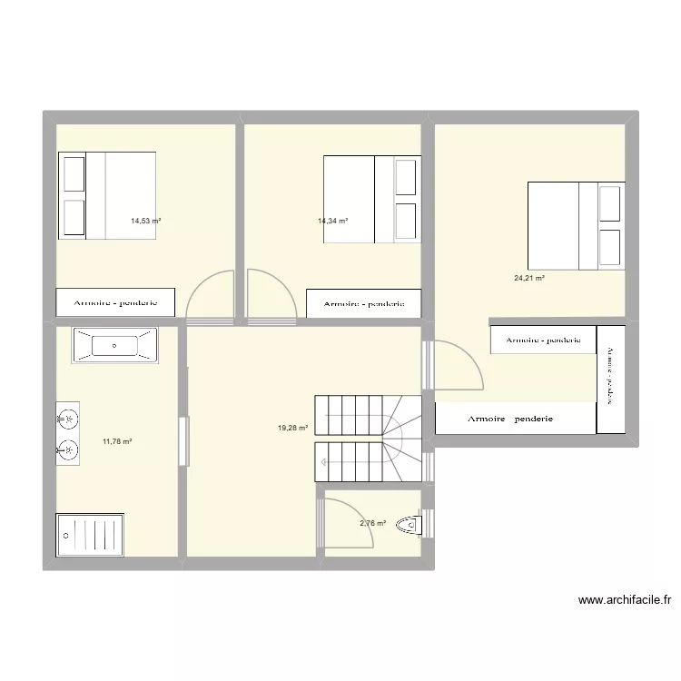 res de chaussee projet 2. Plan de 