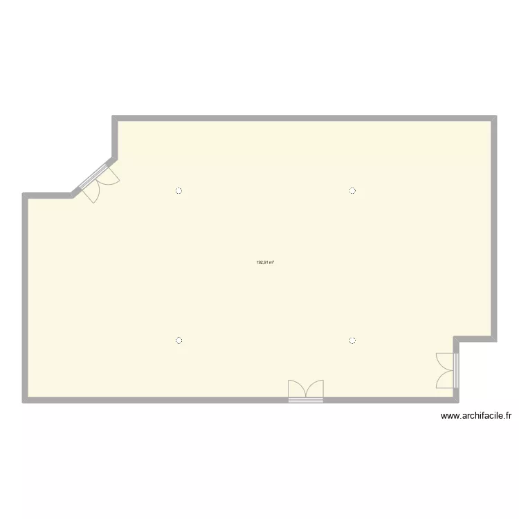 SALLE CENTRE PEP. Plan de 