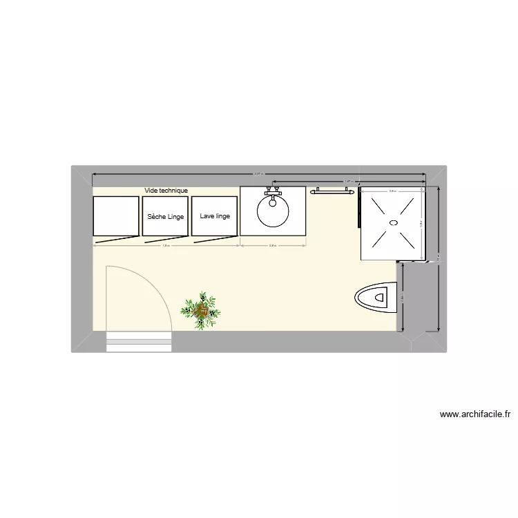 Sdb R-1. Plan de Sdb R-1. Plan de