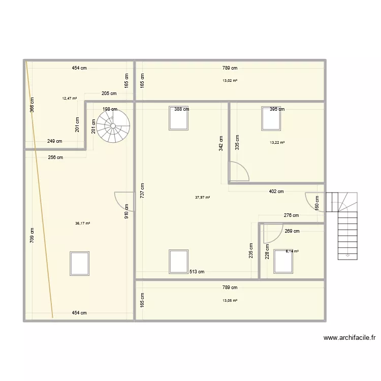 MATHILDE ZINGARETTI. Plan de 7  et 132 m²