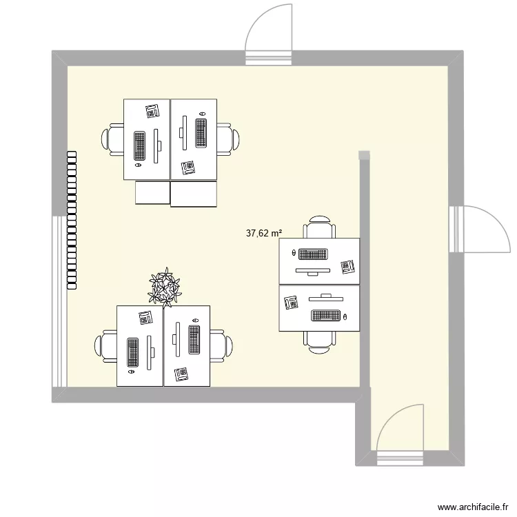 PLAN. Plan de 1  et 38 m²