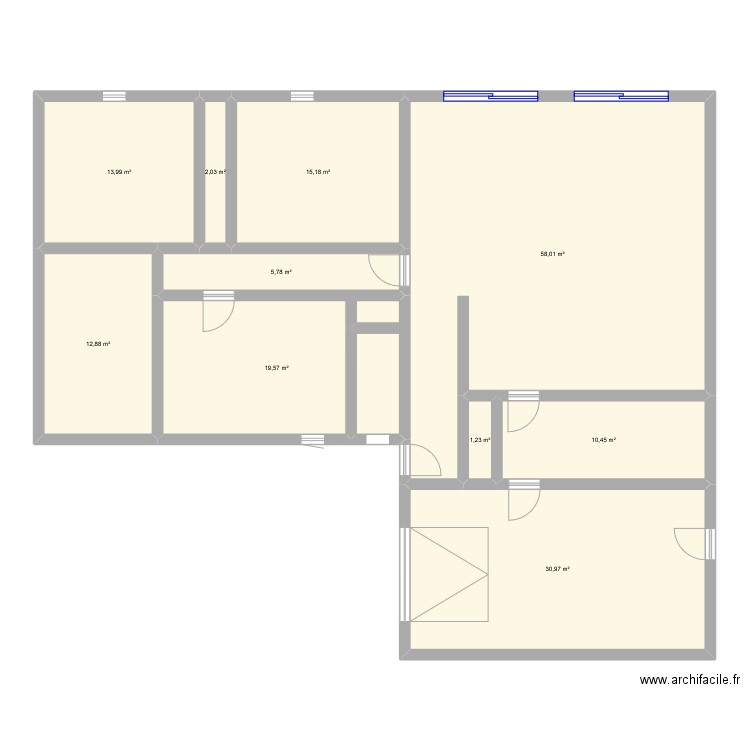 thierry. Plan de 10 pièces et 170 m2