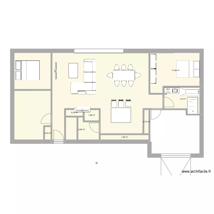 PLAN1. Plan de 9 pièces et 92 m² PLAN1. Plan de 9 pièces et 92 m²