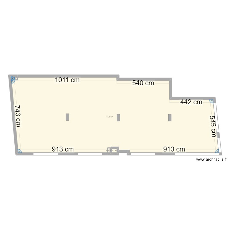 Montreuil 45 Sergent Bobillot _Plan Existant_Bienvenu 18042024 . Plan de 4 pièces et 145 m2