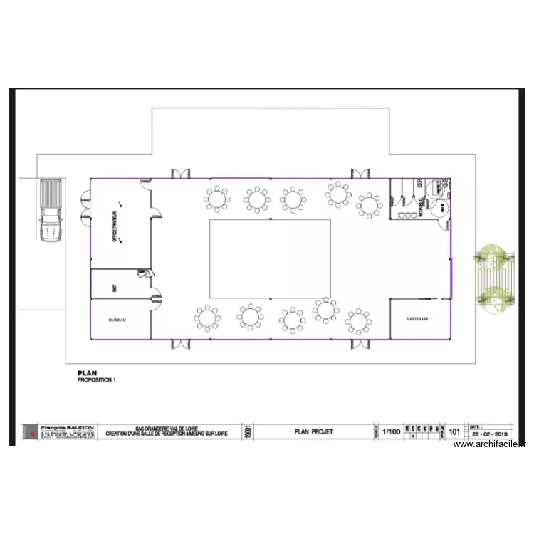 Orangerie. Plan de 