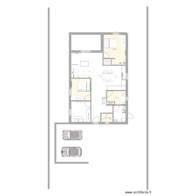 plan villa saint clar. Plan de 4 pièces et 35 m2