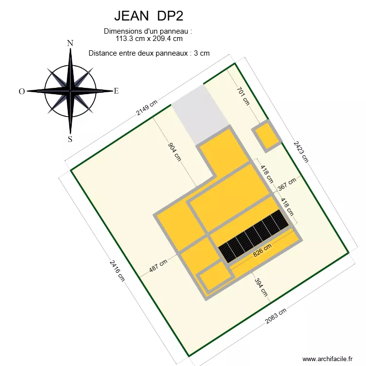 JEAN DP2 . Plan de JEAN DP2 . Plan de