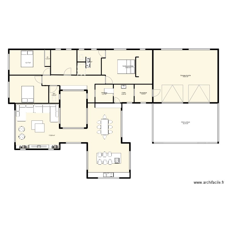 Maison PP. Plan de 11 pièces et 249 m2