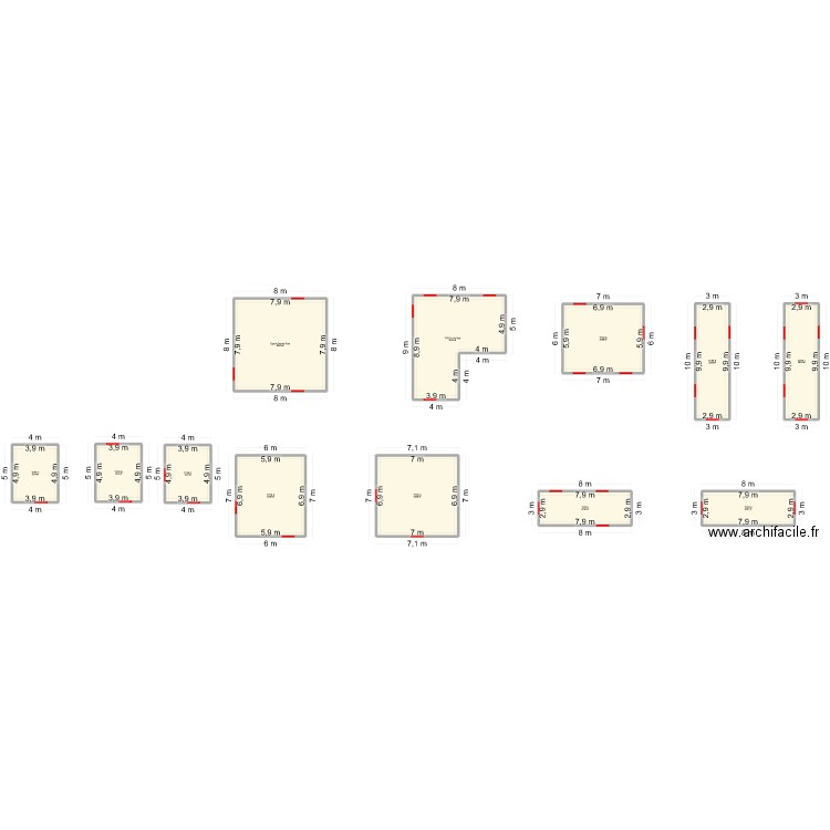 XIX 1. Plan de 0 pièce et 0 m2