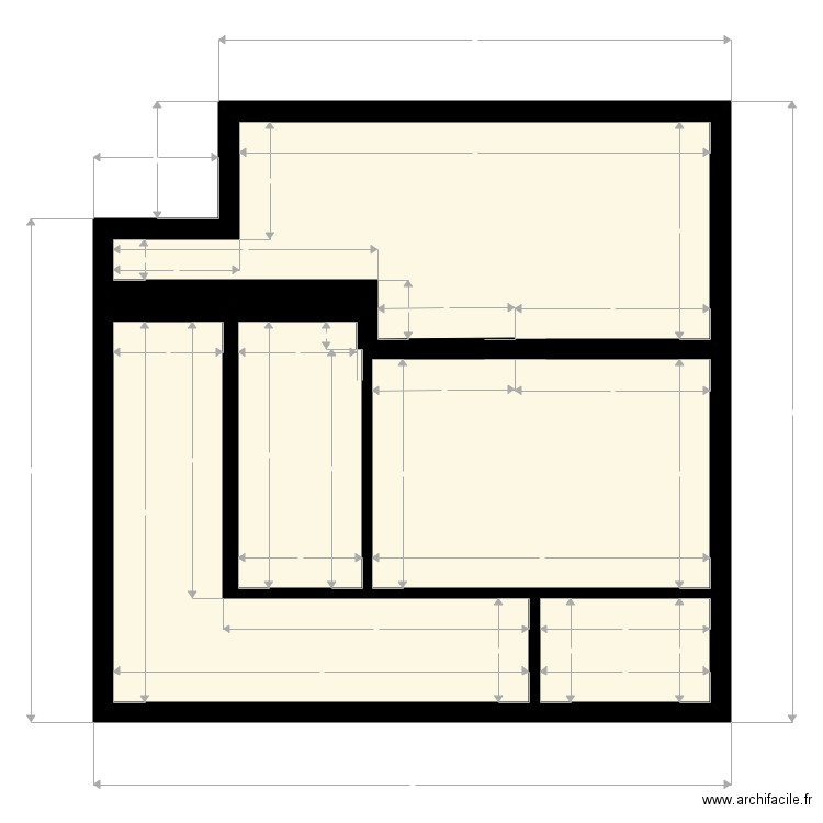 app. Plan de 4 pièces et 28 m2