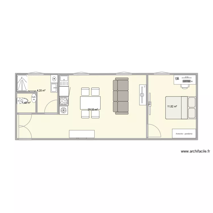 lot 1 Yvetot 5. Plan de 4 et 43 m² lot 1 Yvetot 5. Plan de 4 et 43 m²