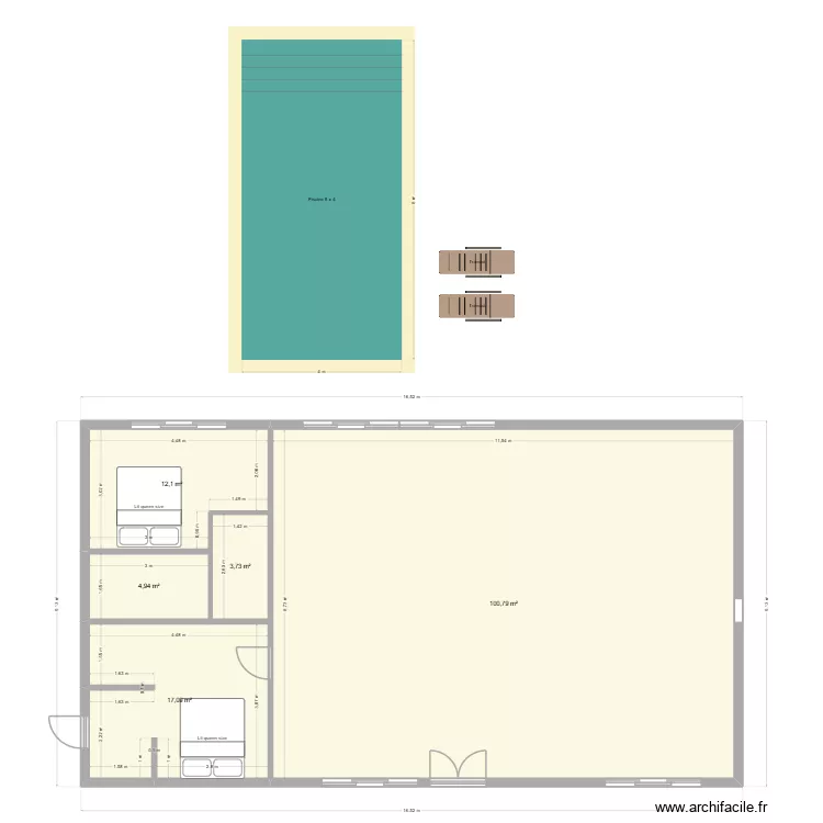 NOSY BE vesion. Plan de 5 et 139 m² NOSY BE vesion. Plan de 5 et 139 m²