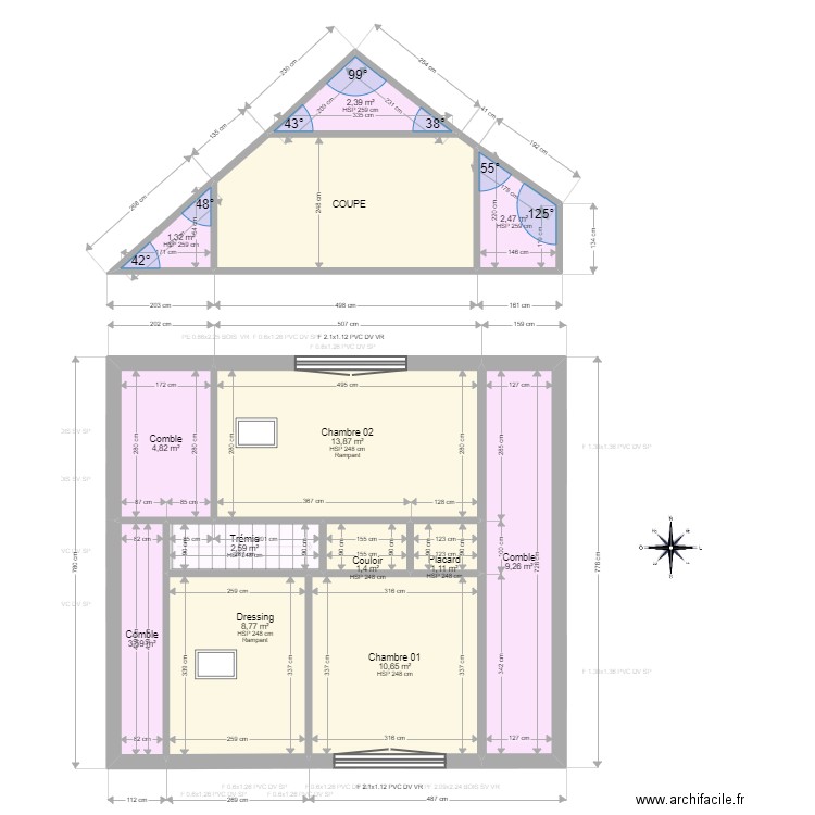 ML23020227 LECAT. Plan de 22 pièces et 139 m2