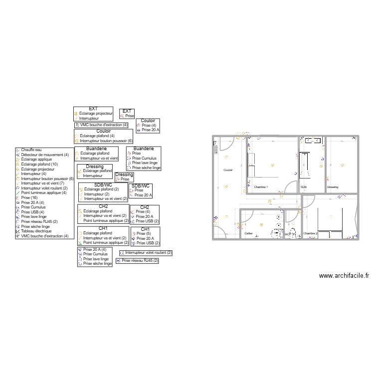 Dossier Ventabren NA Renov. Plan de 7 pièces et 59 m2