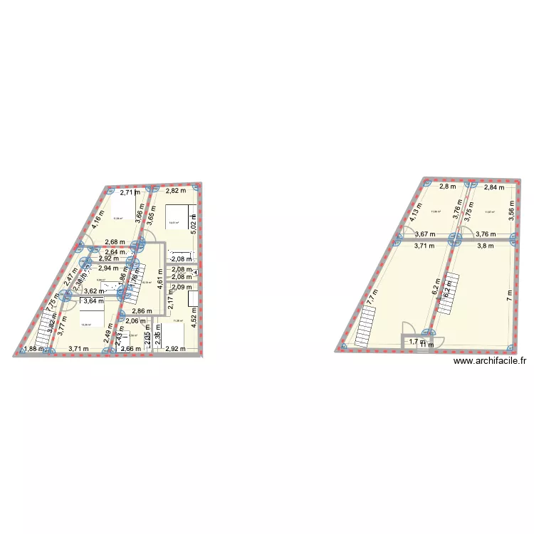 Appartements aménager. Plan de 13 et 174 m² Appartements aménager. Plan de 13 et 174 m²