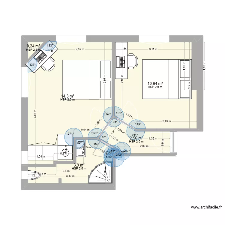 Carrière Futur 2. Plan de 5 et 32 m² Carrière Futur 2. Plan de 5 et 32 m²