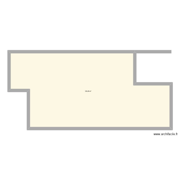 borg. Plan de 1 pièce et 123 m2
