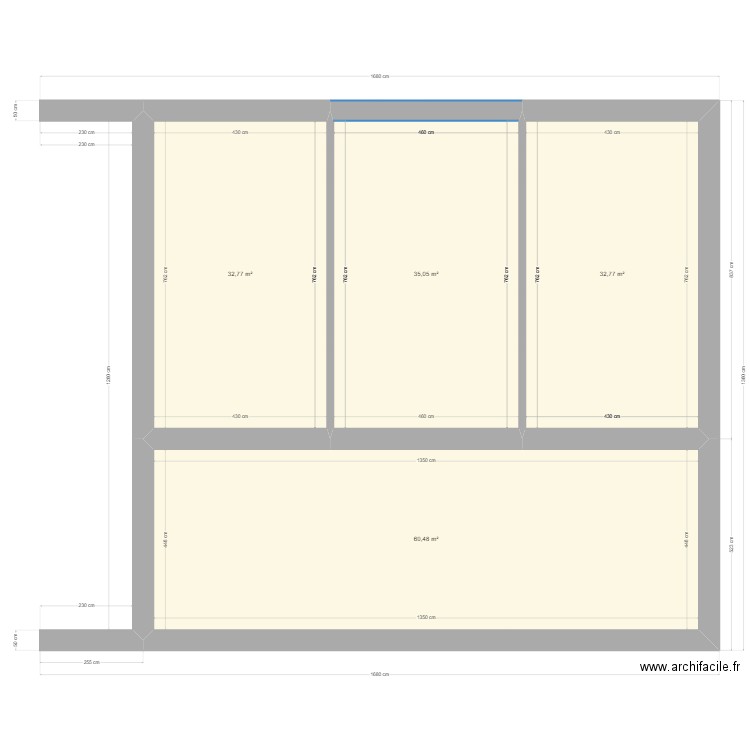 20240301 Projet Rénovation Mury . Plan de 4 pièces et 161 m2