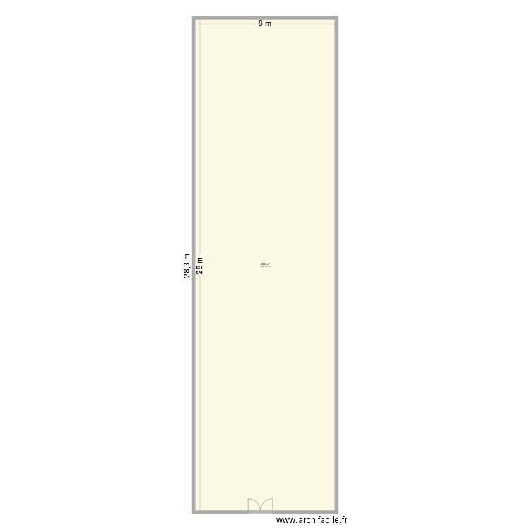 Kc 074-2025. Plan de 1 pièce et 224 m2