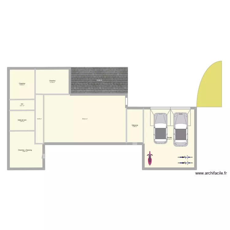 Test de plan version 2. Plan de 9 et 160 m² Test de plan version 2. Plan de 9 et 160 m²