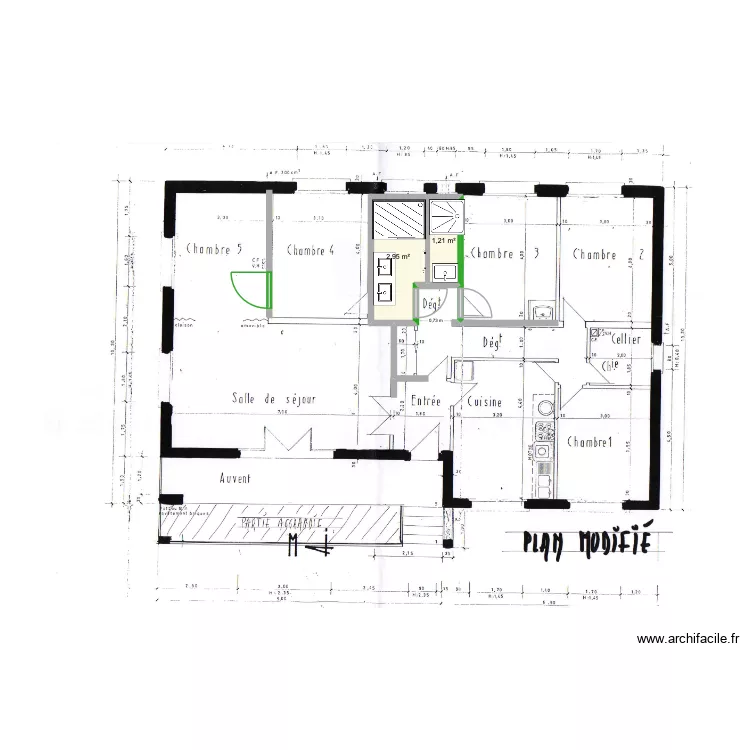LA SALVETAT. Plan de 2  et 4 m²