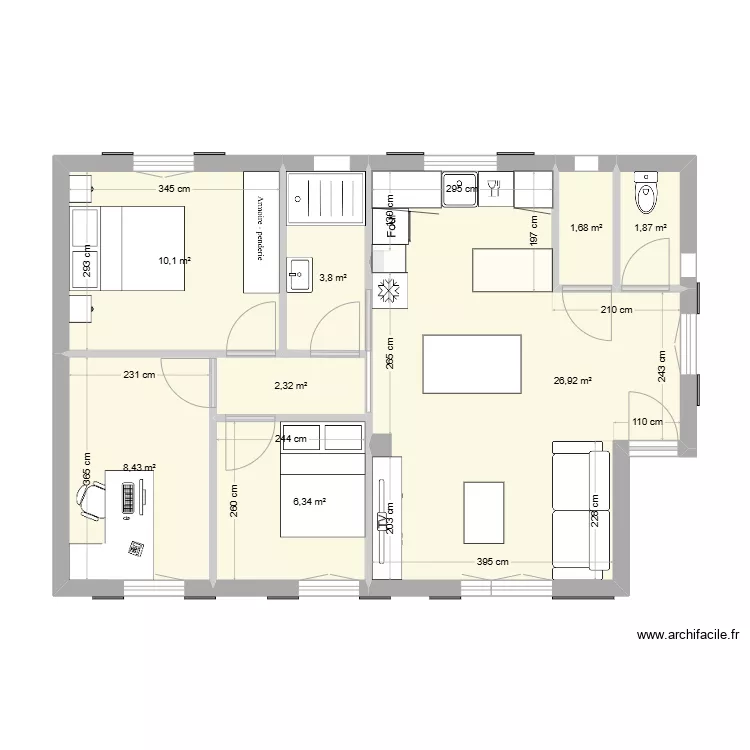 Lubidet am&eacute;nag&eacute;. Plan de 