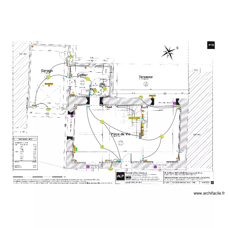 MAHJOUB 38 ELEC RDC. Plan de 