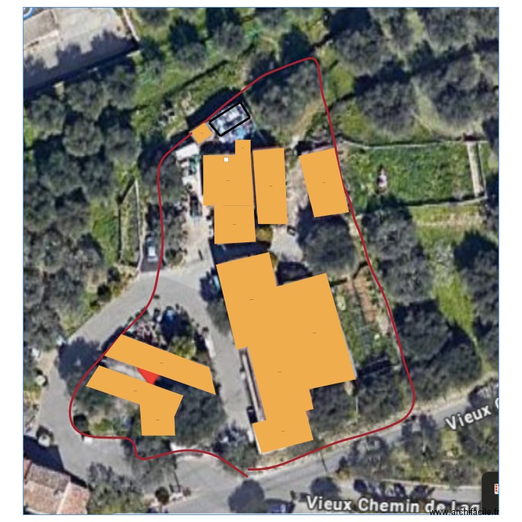 Plan de Masse. Plan de 0 pièce et 0 m2