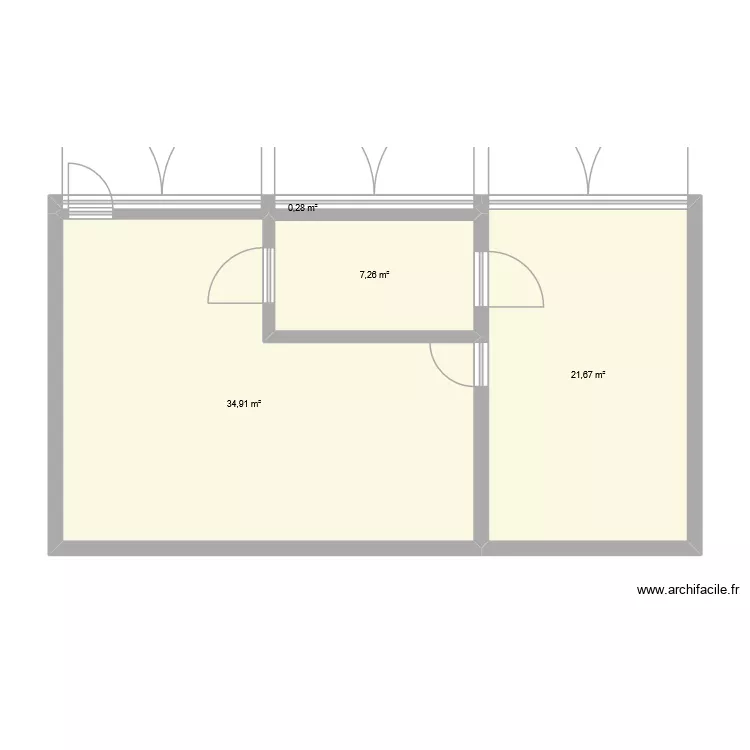 plan labo. Plan de 4  et 64 m²