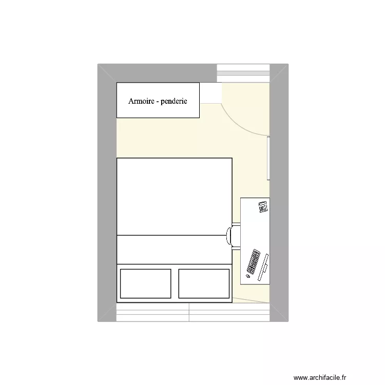 Chambre Flora. Plan de 