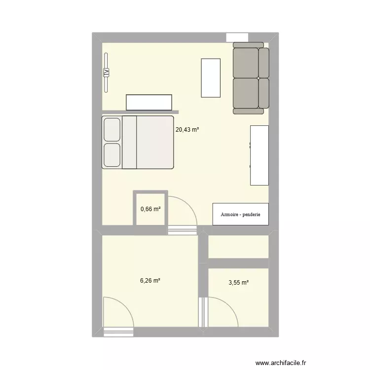 empereur 3. Plan de 4 Pièces et 31 m² empereur 3. Plan de 4 Pièces et 31 m²