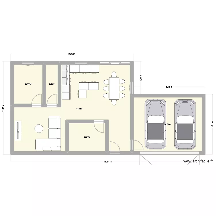 projet payerne 1. Plan de 5 et 87 m² projet payerne 1. Plan de 5 et 87 m²