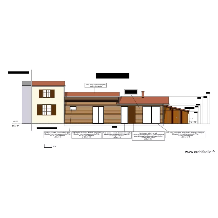 Plan sud projet&eacute; new. Plan de 