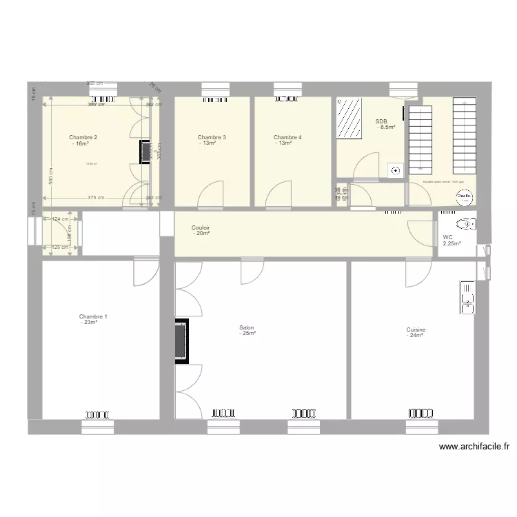 app mairie. Plan de 3  et 18 m²