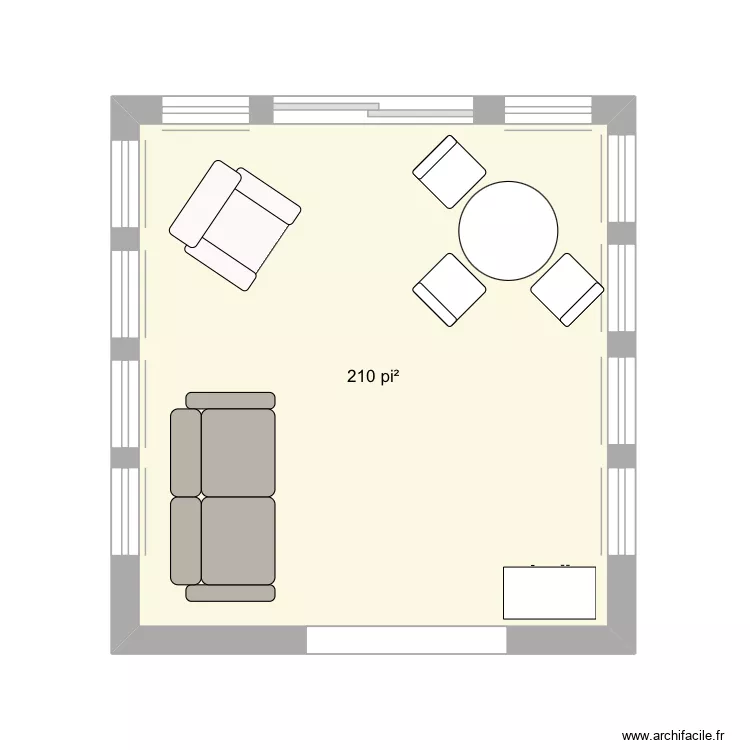 Veranda2. Plan de 1 et 20 m² Veranda2. Plan de 1 et 20 m²