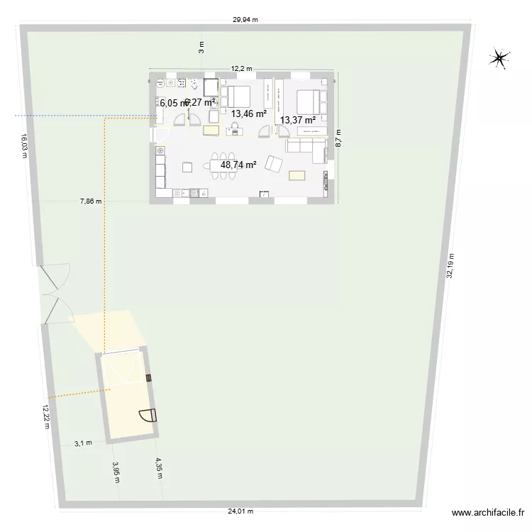 Arbas_V3_Emilie_Goupil-Jeanneau. Plan de 7  et 110 m²