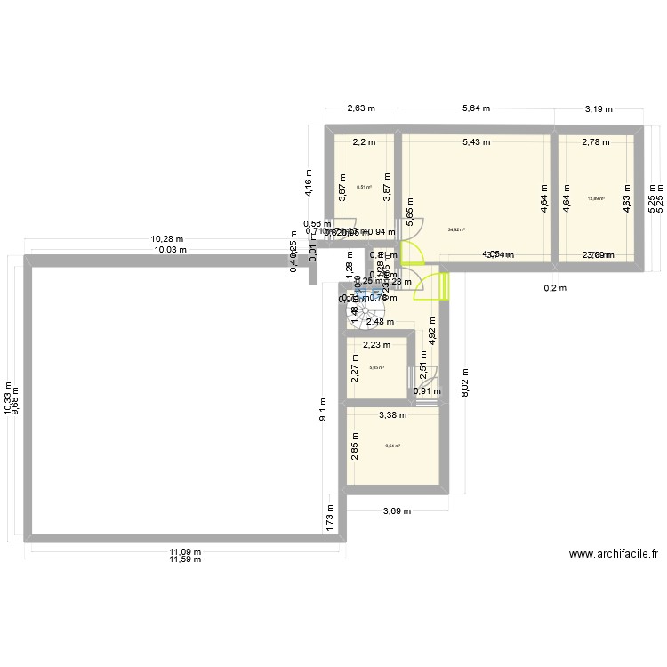 giens 2. Plan de 5 pièces et 71 m2